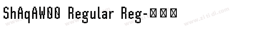 ShAqAW00 Regular Reg字体转换